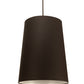 Meyda Lighting Cilindro 30" Textured Black Tapered Pendant Light With Black Textrene Shade