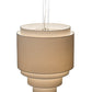 Meyda Lighting Cilindro 31" 4-Light 5-Tier Nickel Pendant Light With Cream Textrene Shade