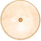 Meyda Lighting Cilindro 32" 10-Light Brass Tint Lujoso Semi-flush Mount Light With Beige & White Shade Glass