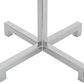 Meyda Lighting Cilindro 32" 2-Light Extreme Chrome Table Lamp With White Linen Shade