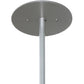 Meyda Lighting Cilindro 32" 4-Light Brushed Nickel Pendant Light With Black Paper Shade
