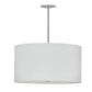 Meyda Lighting Cilindro 32" 4-Light Brushed Nickel Powder Coat Papel Blanco Pendant Light With White Paper Shade