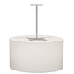 Meyda Lighting Cilindro 32" 4-Light Brushed Nickel Powder Coat Papel Blanco Pendant Light With White Paper Shade