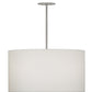 Meyda Lighting Cilindro 32" 4-Light Brushed Nickel Powder Coat Papel Blanco Pendant Light With White Paper Shade