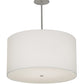 Meyda Lighting Cilindro 32" 4-Light Brushed Nickel Powder Coat Papel Blanco Pendant Light With White Paper Shade