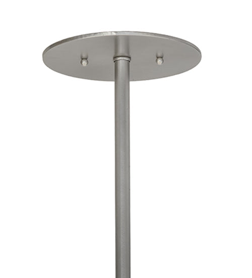 Meyda Lighting Cilindro 32" 4-Light Brushed Nickel Powder Coat Papel Blanco Pendant Light With White Paper Shade