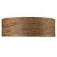 Meyda Lighting Cilindro 32" 4-Light Old Distressed Wood Flush Mount Light With White Statuario Idalight Shade