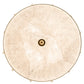 Meyda Lighting Cilindro 32" 6-Light Brass and Gold Powder Coat Lujoso Semi-flush Mount Light With Beige & White Shade