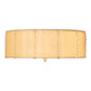 Meyda Lighting Cilindro 32" 8-Light Brass Tint & Gold Lujoso Semi-flush Mount Light With Wafer Silk & Yuma Idalight Shade