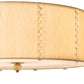 Meyda Lighting Cilindro 32" 8-Light Brass Tint & Gold Lujoso Semi-flush Mount Light With Wafer Silk & Yuma Idalight Shade