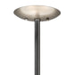 Meyda Lighting Cilindro 34" 3-Light Nickel Rotunda Pendant Light With Laura White Textrene Shade