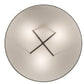 Meyda Lighting Cilindro 34" 3-Light Nickel Rotunda Pendant Light With Laura White Textrene Shade