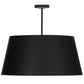 Meyda Lighting Cilindro 34" 4-Light Oil Rubbed Bronze Campbell Pendant Light With Black and White Statuario Idalight Shade