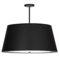 Meyda Lighting Cilindro 34" 4-Light Oil Rubbed Bronze Campbell Pendant Light With Black and White Statuario Idalight Shade