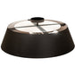 Meyda Lighting Cilindro 34" 4-Light Oil Rubbed Bronze Campbell Pendant Light With White Statuario Idalight Shade
