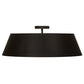 Meyda Lighting Cilindro 34" 4-Light Oil Rubbed Bronze Campbell Pendant Light With White Statuario Idalight Shade