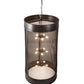 Meyda Lighting Cilindro 36" 15-Light Timeless Bronze Golpe Cage Pendant Light