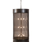 Meyda Lighting Cilindro 36" 15-Light Timeless Bronze Golpe Cage Pendant Light