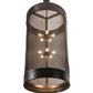 Meyda Lighting Cilindro 36" 15-Light Timeless Bronze Golpe Cage Pendant Light