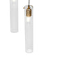 Meyda Lighting Cilindro 36" 18-Light Gold Metallic Cascading Pendant Light With Clear Shade Glass