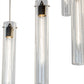 Meyda Lighting Cilindro 36" 18-Light Timeless Bronze Cascading Pendant Light With Clear Shade Glass