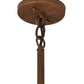 Meyda Lighting Cilindro 36" 2-Light 2-Tier Cortez Gold Pendant Light With Beige Natural Linen Textrene Shade