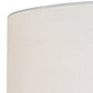 Meyda Lighting Cilindro 36" 3-Light Brushed Nickel Pendant Light With White Linen Textrene Shade