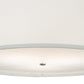 Meyda Lighting Cilindro 36" 3-Light Brushed Nickel Powder Coat Pendant Light With White Linen & Stataurio Idalight Shade