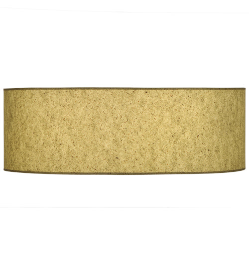 Meyda Lighting Cilindro 36" 3-Light Natural Aluminum Flush Mount Light With Sage Textrene Shade