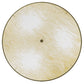 Meyda Lighting Cilindro 36" 3-Light Nickel Flush Mount Light With Copper Burlap & Bottocino Idalight Shade
