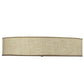 Meyda Lighting Cilindro 36" 3-Light Nickel Flush Mount Light With Off White Textrene & White Statuario Idalight Shade