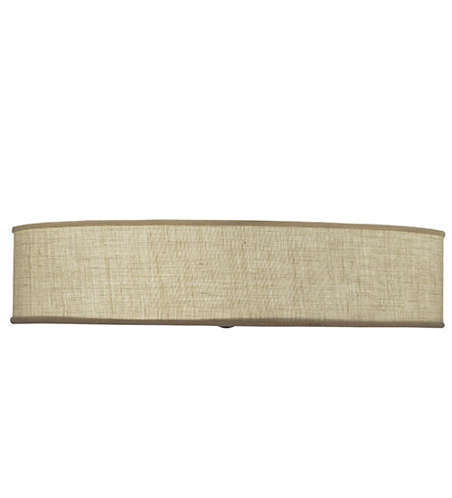 Meyda Lighting Cilindro 36" 3-Light Nickel Flush Mount Light With Off White Textrene & White Statuario Idalight Shade
