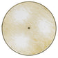 Meyda Lighting Cilindro 36" 3-Light Nickel Flush Mount Light With White Burlap Shade Glass