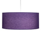 Meyda Lighting Cilindro 36" 3-Light Sparkle Silver Pendant Light With Purple Textrene & Statuario Idalight Shade