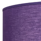 Meyda Lighting Cilindro 36" 3-Light Sparkle Silver Pendant Light With Purple Textrene & Statuario Idalight Shade