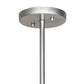 Meyda Lighting Cilindro 36" 3-Light Sparkle Silver Pendant Light With Purple Textrene & Statuario Idalight Shade