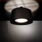 Meyda Lighting Cilindro 36" 3-Light Textured Black Tapered Pendant Light With Black Textrene & Statuario Idalight Shade
