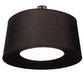 Meyda Lighting Cilindro 36" 3-Light Textured Black Tapered Pendant Light With Black Textrene & Statuario Idalight Shade