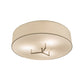 Meyda Lighting Cilindro 36" 4-Light Bronze Metallic Bahn Pendant Light With Beige Eggshell Textrene Shade
