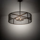 Meyda Lighting Cilindro 36" 4-Light Bronze Rame Pendant Light