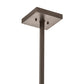 Meyda Lighting Cilindro 36" 4-Light Bronze Rame Pendant Light