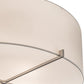 Meyda Lighting Cilindro 36" 4-Light Brushed Nickel Pendant Light With White Textrene & Statuario Idalight Shade