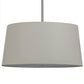 Meyda Lighting Cilindro 36" 4-Light Brushed Nickel Tapered Pendant Light With Tan Textrene Shade
