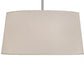 Meyda Lighting Cilindro 36" 4-Light Brushed Nickel Tapered Pendant Light With Tan Textrene Shade
