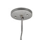 Meyda Lighting Cilindro 36" 4-Light Nickel Engranaje Pendant Light With White Textrene & Statuario Idalight Shade
