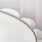 Meyda Lighting Cilindro 36" 4-Light Nickel Engranaje Pendant Light With White Textrene & Statuario Idalight Shade
