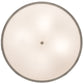 Meyda Lighting Cilindro 36" 4-Light Nickel Powder Coat Deco Pendant Light With Off White Linen & Statuario Idalight Shade