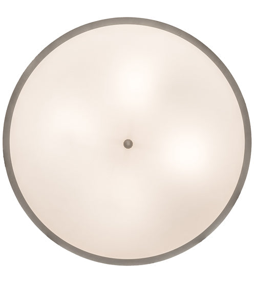 Meyda Lighting Cilindro 36" 4-Light Nickel Powder Coat Deco Pendant Light With Off White Linen & Statuario Idalight Shade