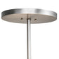 Meyda Lighting Cilindro 36" 4-Light Nickel Semi-flush Mount Light With Beige Eggshell Textrene & White Statuario Idalight Shade