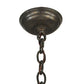 Meyda Lighting Cilindro 36" 4-Light Timeless Bronze Tapered Pendant Light With White Textrene Shade